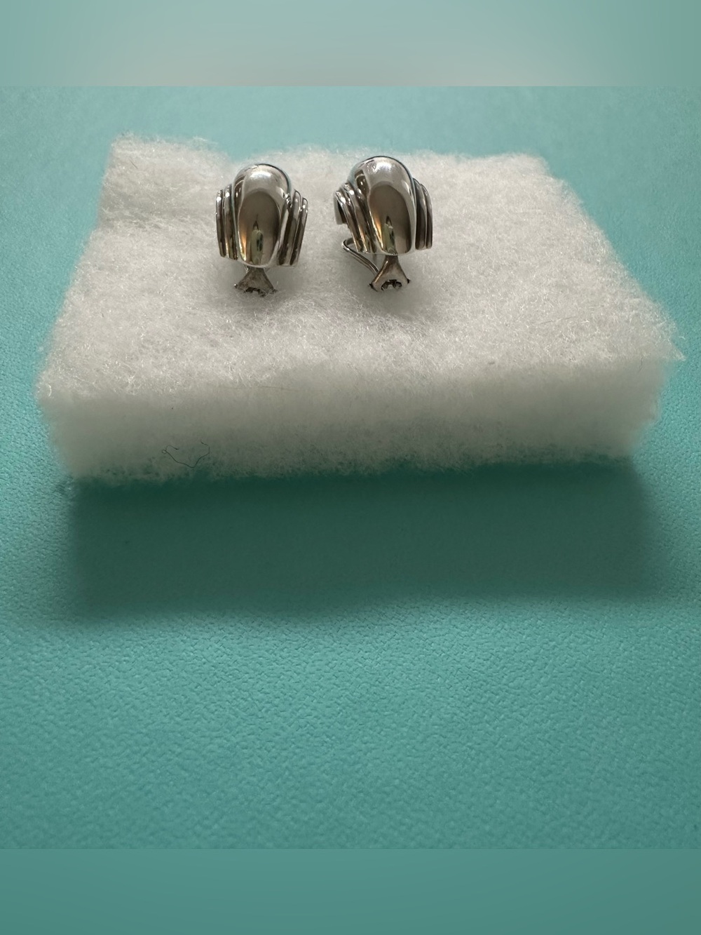 Tiffany & Co Shell Dome Vendome Earrings Paloma Picasso Vintage - Picture 7 of 8